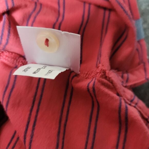 Peter Millar Crown Comfort Men's Golf Polo Shirt XL Red Blue Striped Club Logo A - Picture 13 of 13